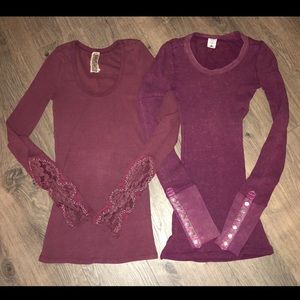Free People Crafty Cuff and Damsel Cuff Thermals